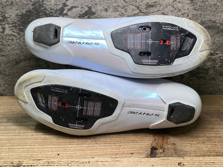 JP784 シマノ SHIMANO S-PHYER SHRC903M ビンディングシューズ 白 EU42.5 SPD-SL