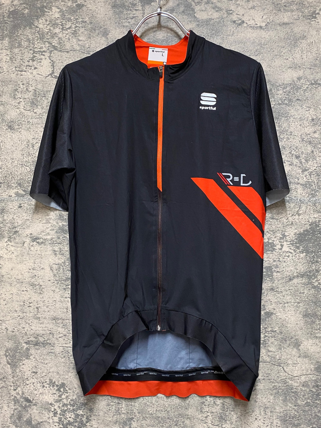 JN208 スポーツフル sportful 半袖 サイクルジャージ 黒 赤 M