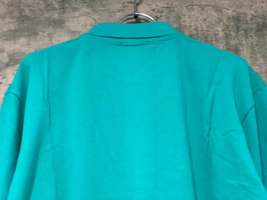 KJ053 G.G CICLI MONTI BAGGIO ポロシャツ ターコイズ XL