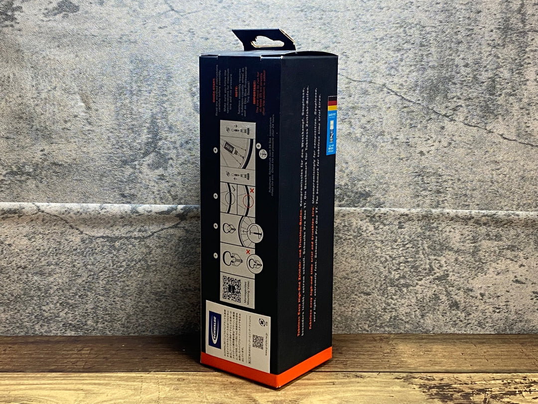 JT752 シュワルベ SCHWALBE PRO ONE TT TUBELESS EASY チューブレスタイヤ 700x25C 黒茶 未使用