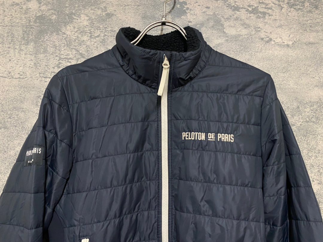 KB617 プロトンドパリ Peloton de Paris Vainqueur Puffy Jacket 長袖 サイクルジャケット 黒 S 中綿