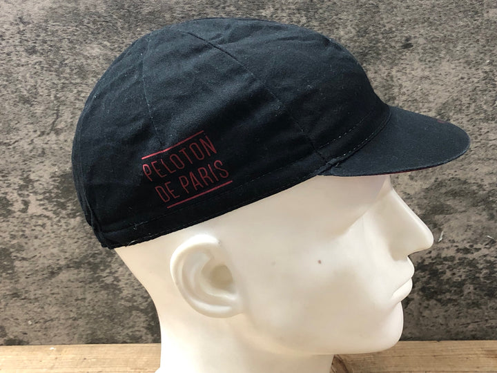 JX272 プロトンドパリ Peloton de Paris サイクルキャップ 黒 ワンサイズ