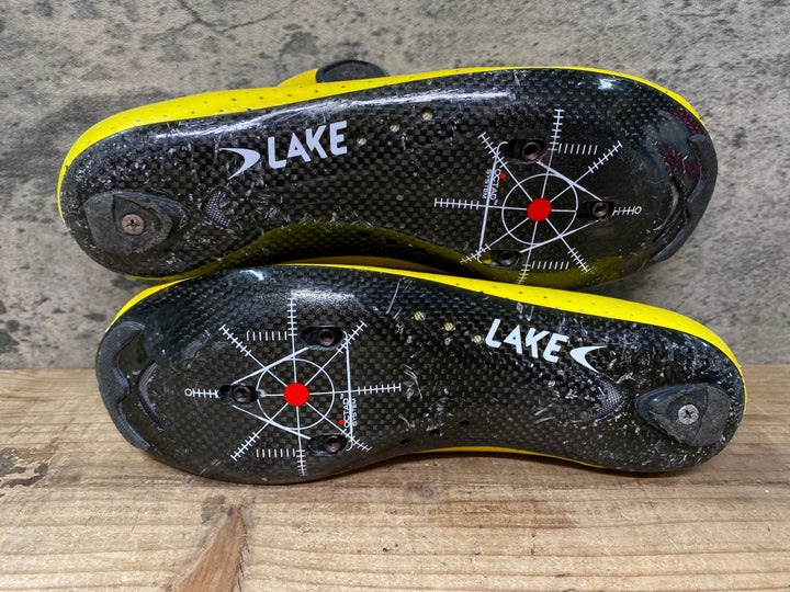 JE875 レイク LAKE CX301 ビンディングシューズ EU38 イエロー