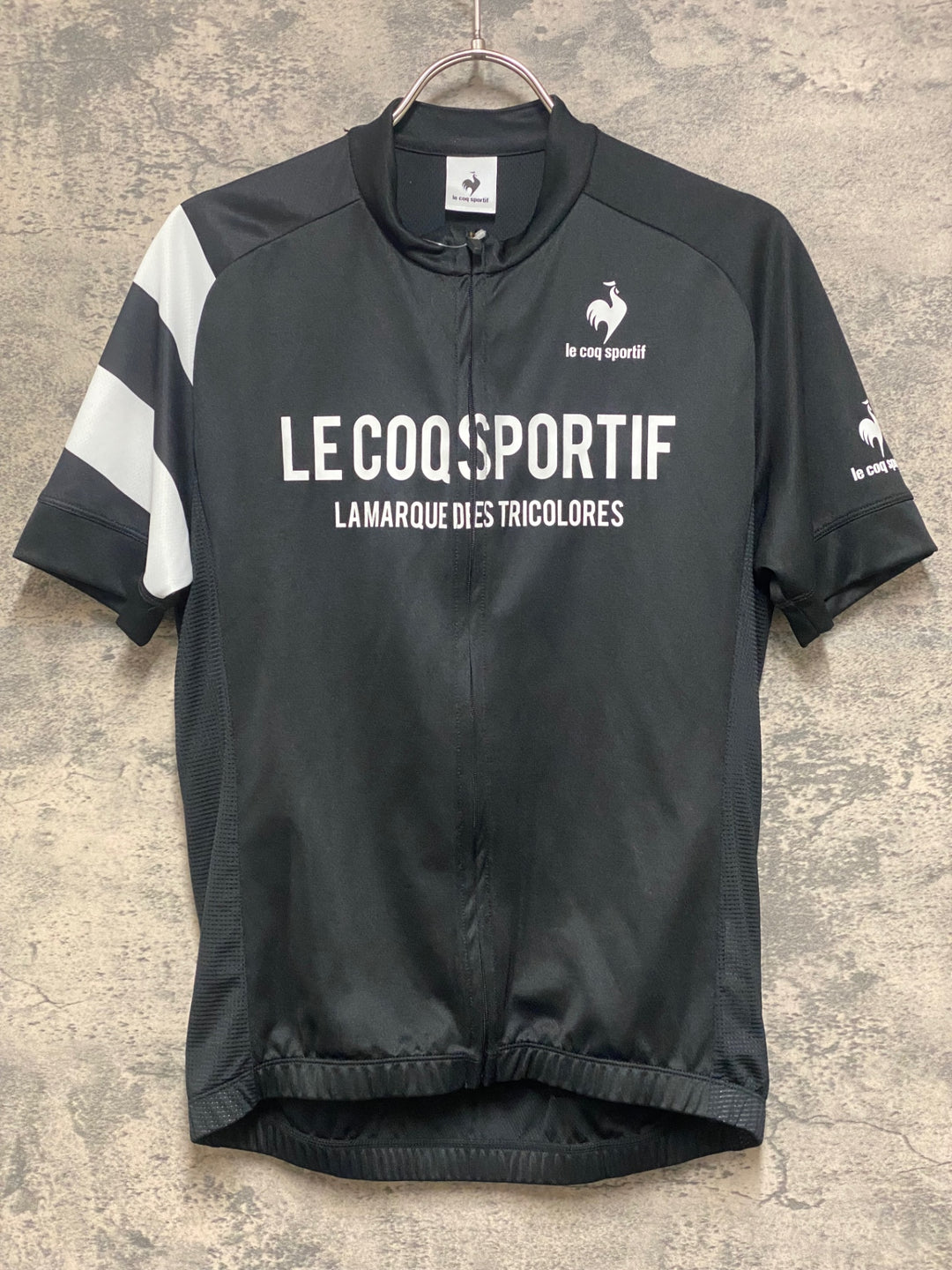 JP151 ルコックスポルティフ le coq sportif 半袖 サイクルジャージ 黒 M