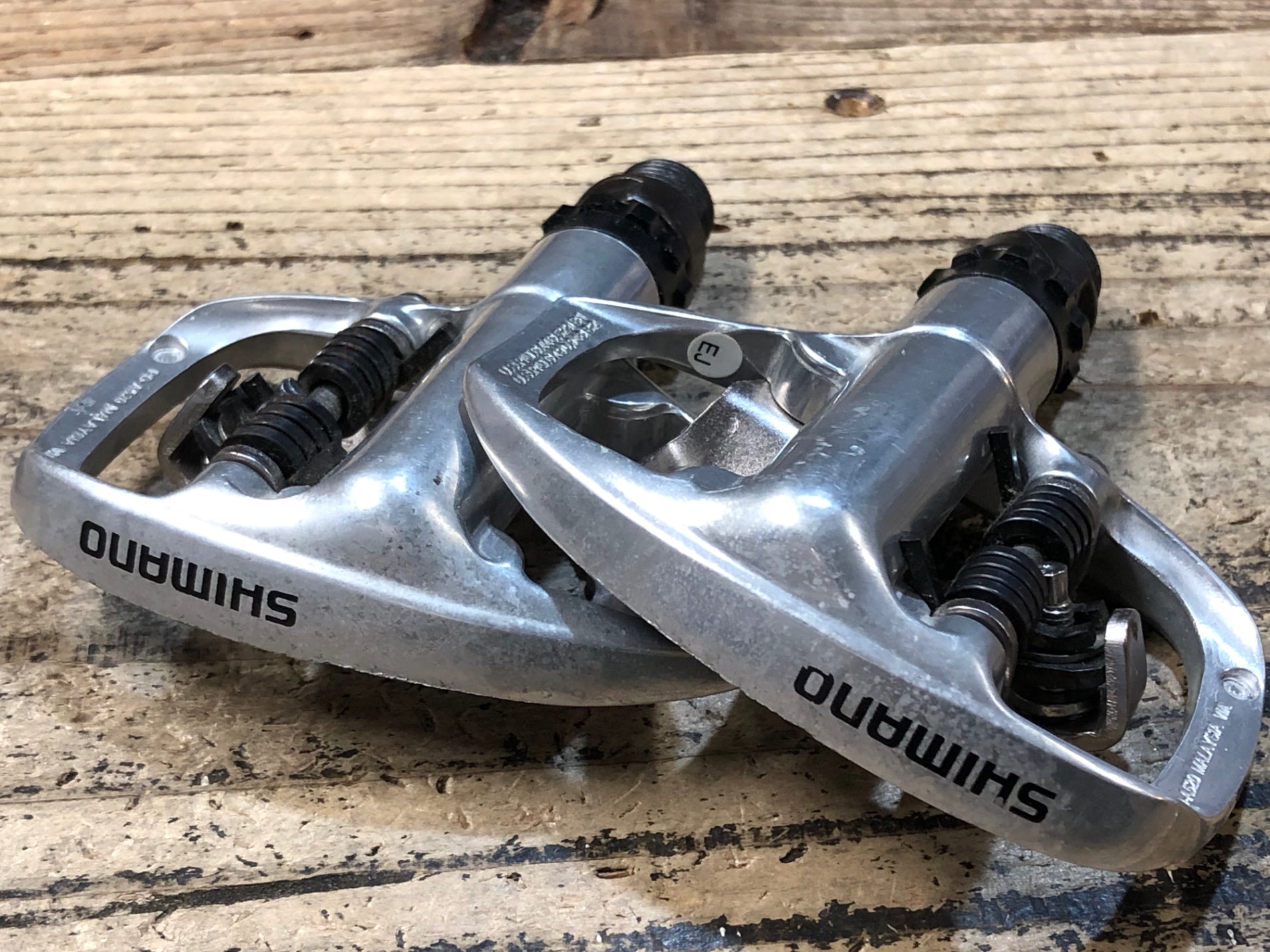 JX056 シマノ SHIMANO PD-A520 ビンディングペダル SPD シルバー