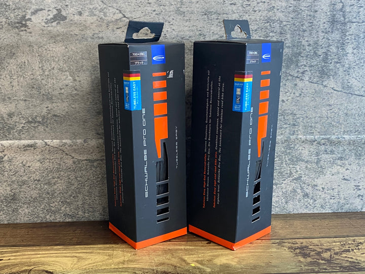 JT730 シュワルベ SCHWALBE PRO ONE TUBELESS EASY チューブレスタイヤ 700x28C 黒 2本セット 未使用