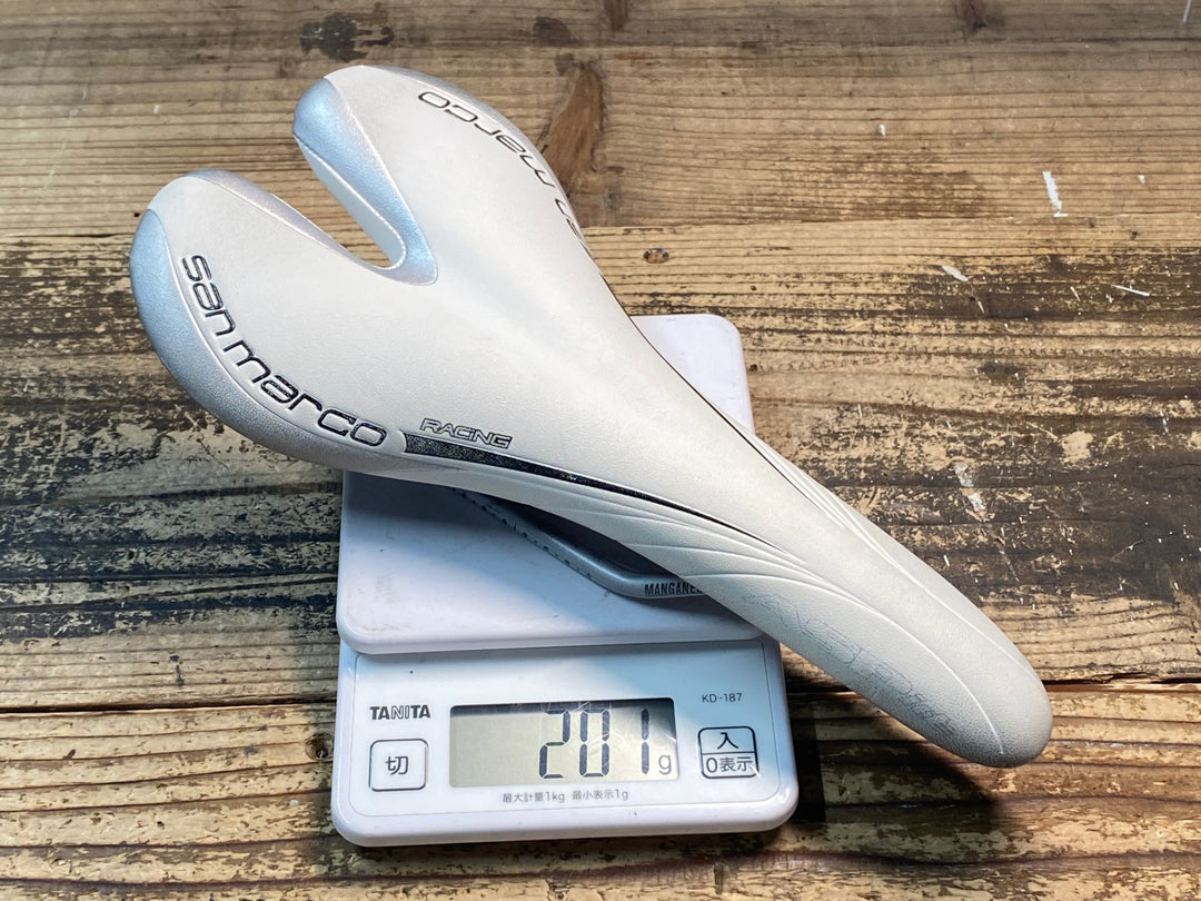 JJ216 サンマルコ sanmarco アスピデ ASPide RACiNG サドル 白 MANGANESE レール 135mm