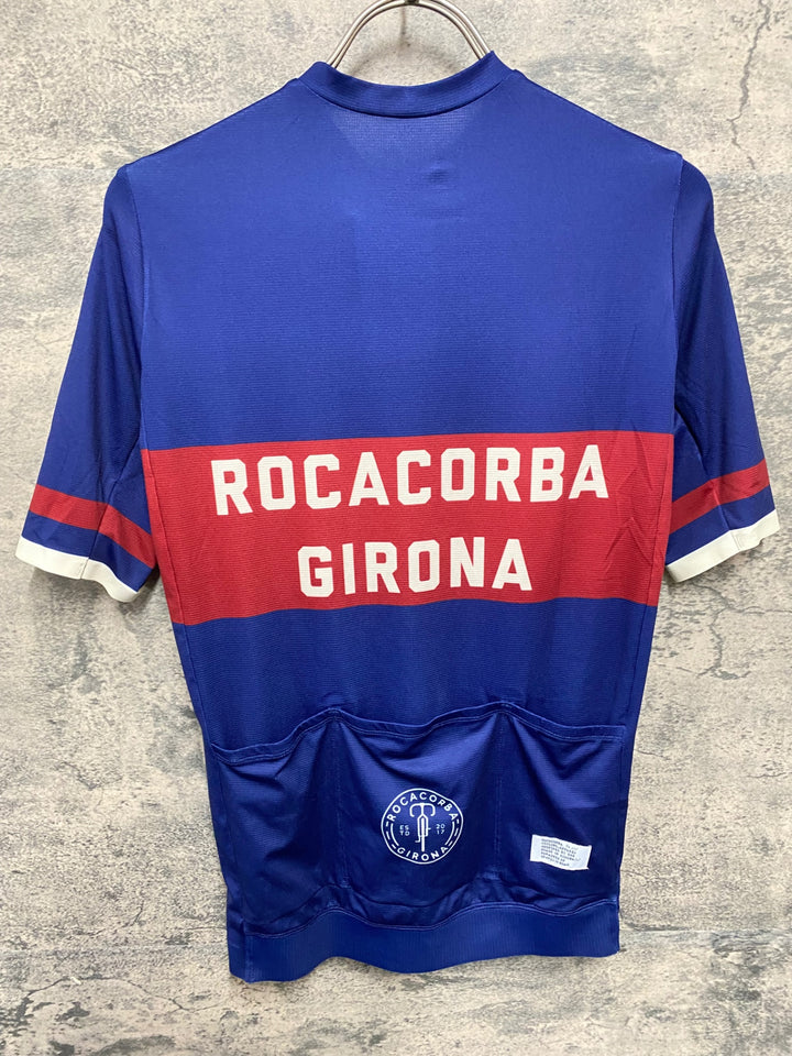 KB847 ROCACORBA GIRONA 半袖 サイクルジャージ 紺 S