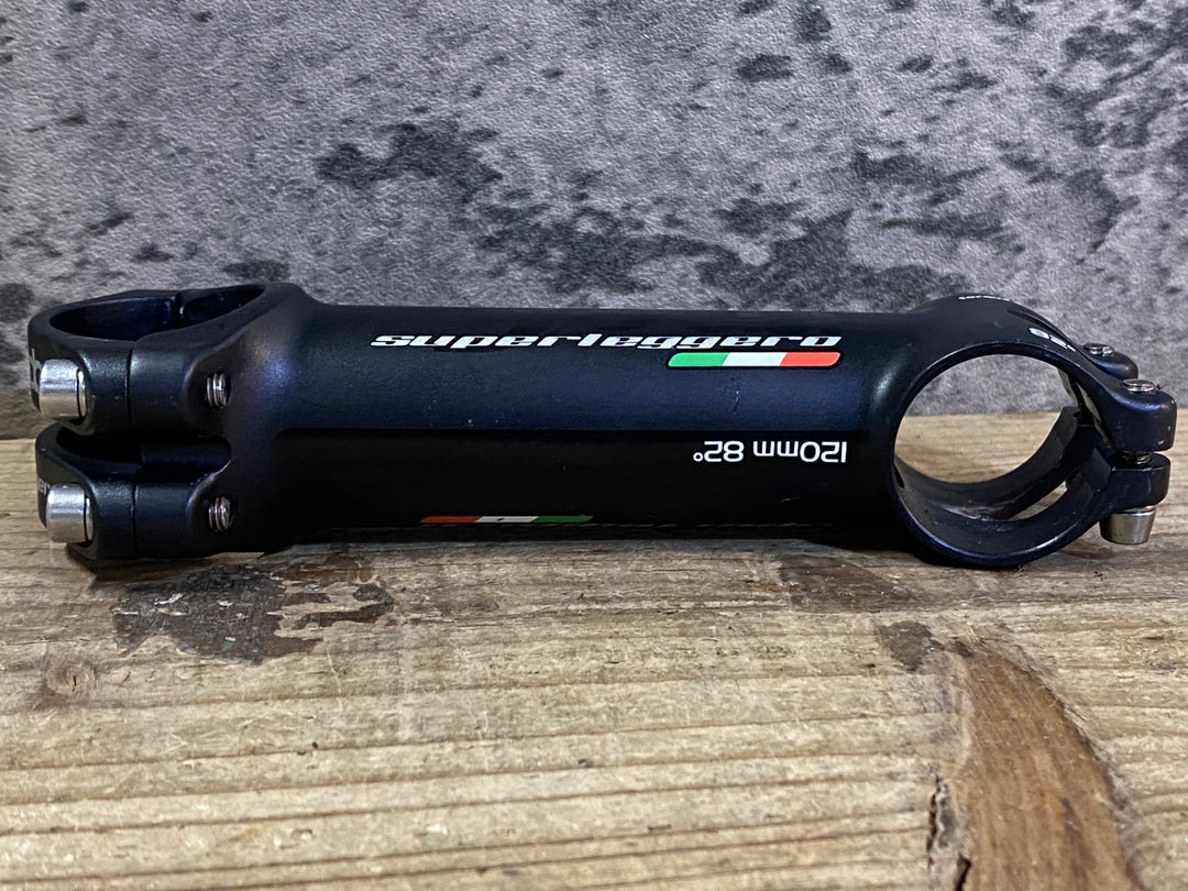 JP408 デダエレメンティ Deda Superleggero アルミ ステム 黒 120mm 82° Φ31.7 OS