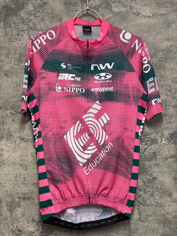 JN354 ノースウェーブ NORTHWAVE 半袖 サイクルジャージ ピンク M EF EDUCATION