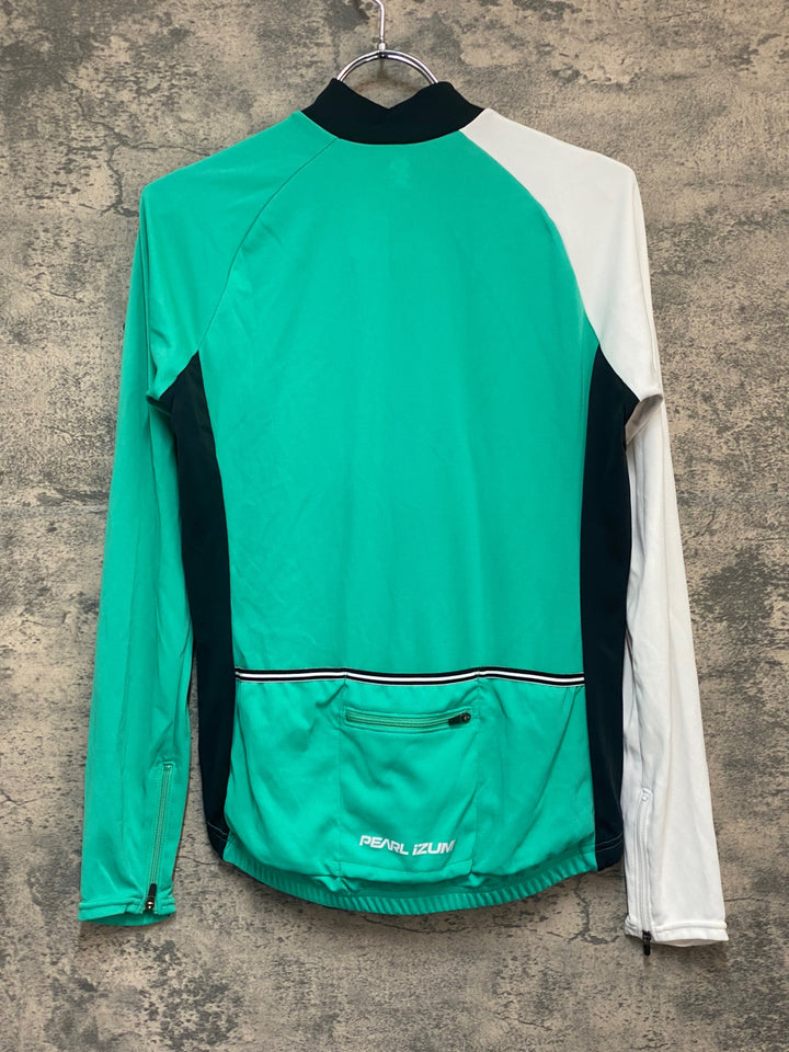 KL672 パールイズミ PEARL iZUMi 長袖 サイクルジャージ 緑白 L レディース