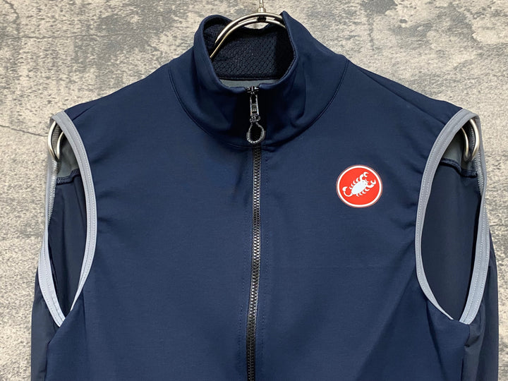 KG810 カステリ CASTELLI ロッソコルサ ROSSO CORSA perfetto ジレ サイクルベスト 黒 S GORE-TEX INFINIUM