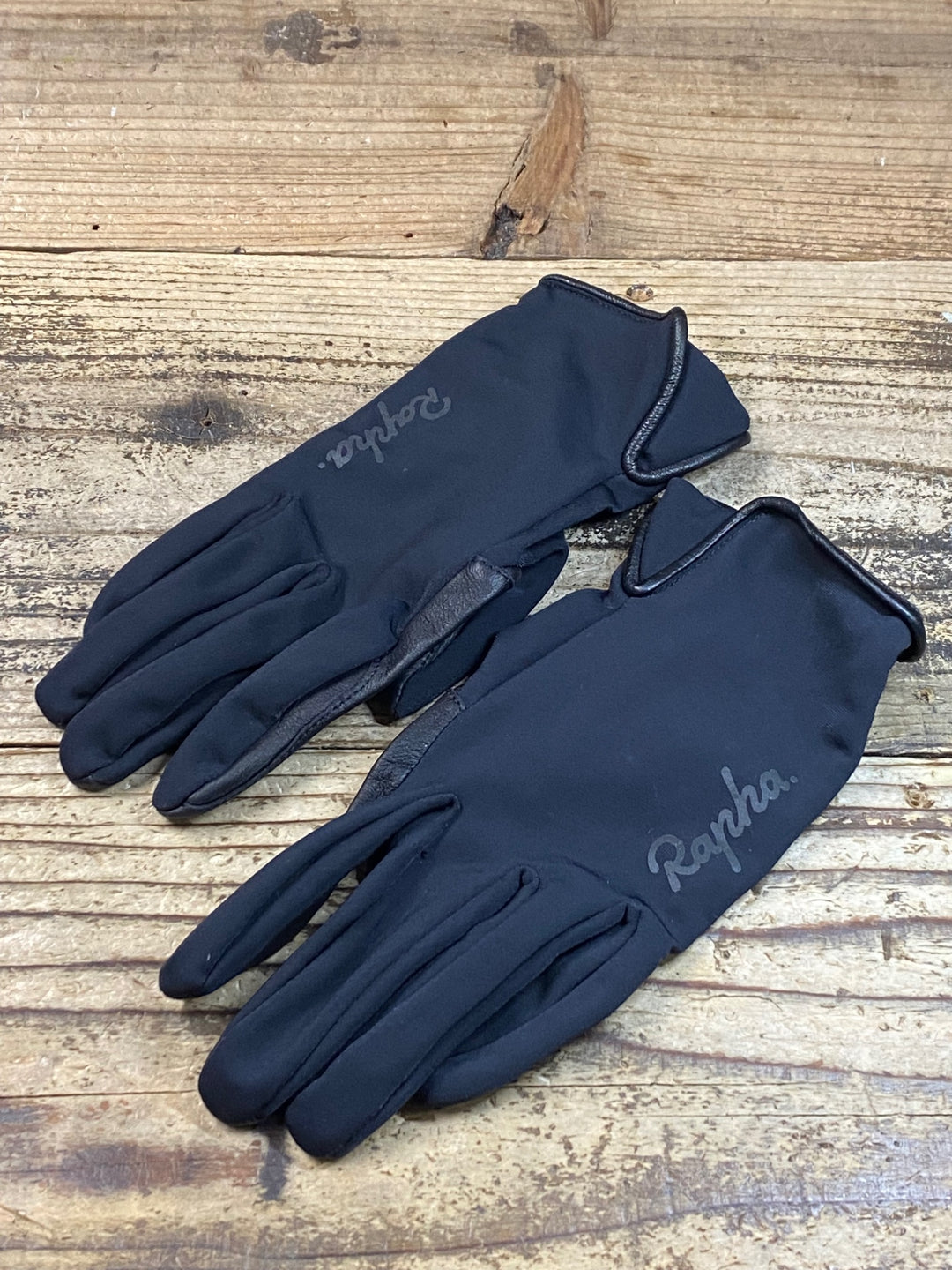 JU403 ラファ Rapha CLASSIC GLOVES 長指 グローブ 黒 L 裏起毛