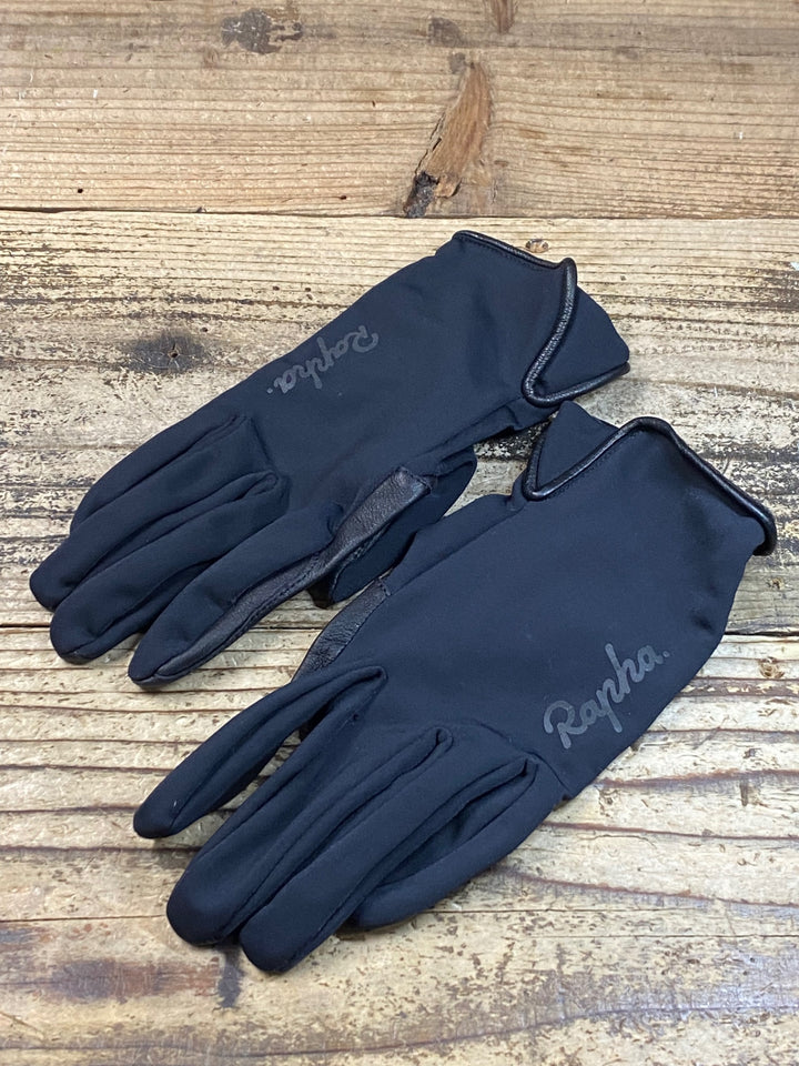 JU403 ラファ Rapha CLASSIC GLOVES 長指 グローブ 黒 L 裏起毛