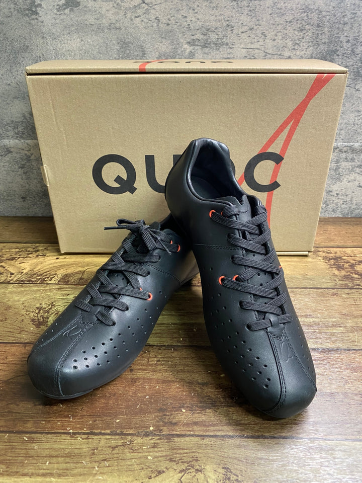 JE369 クオック QUOC NIGHT レザー ビンディングシューズ 黒 EU38.5 3穴