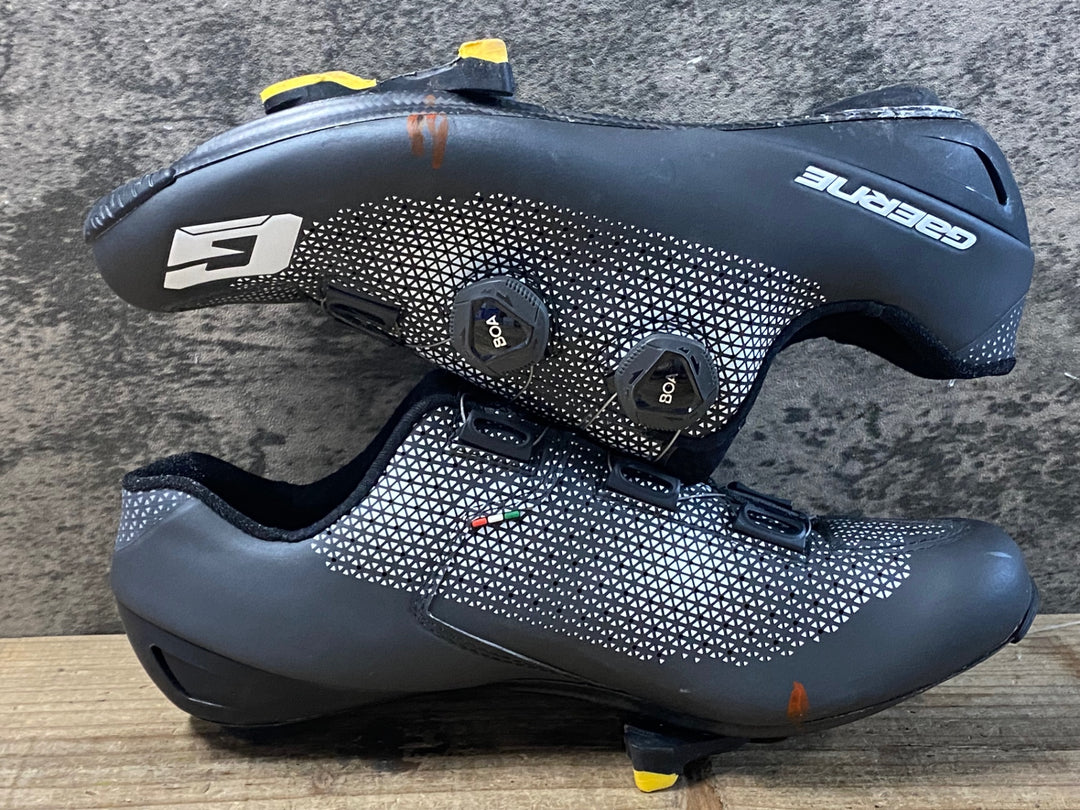 KF310 ガエルネ GAERNE CARBON G.CHRONO ビンディングシューズ 白 黒 3穴 BOA EU42