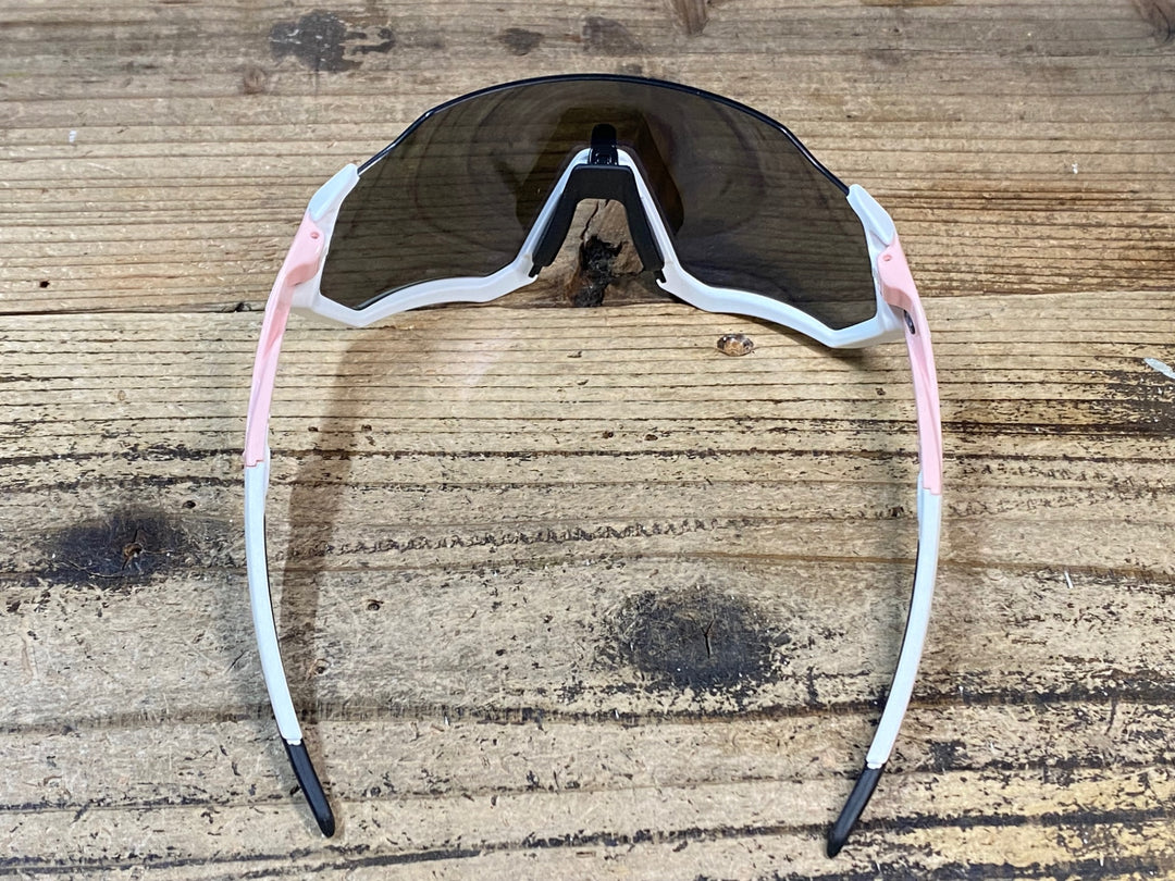 JY693 オークリー OAKLEY FLIGHT JACKET CUSTOM サングラス アイウェア 白 ピンク