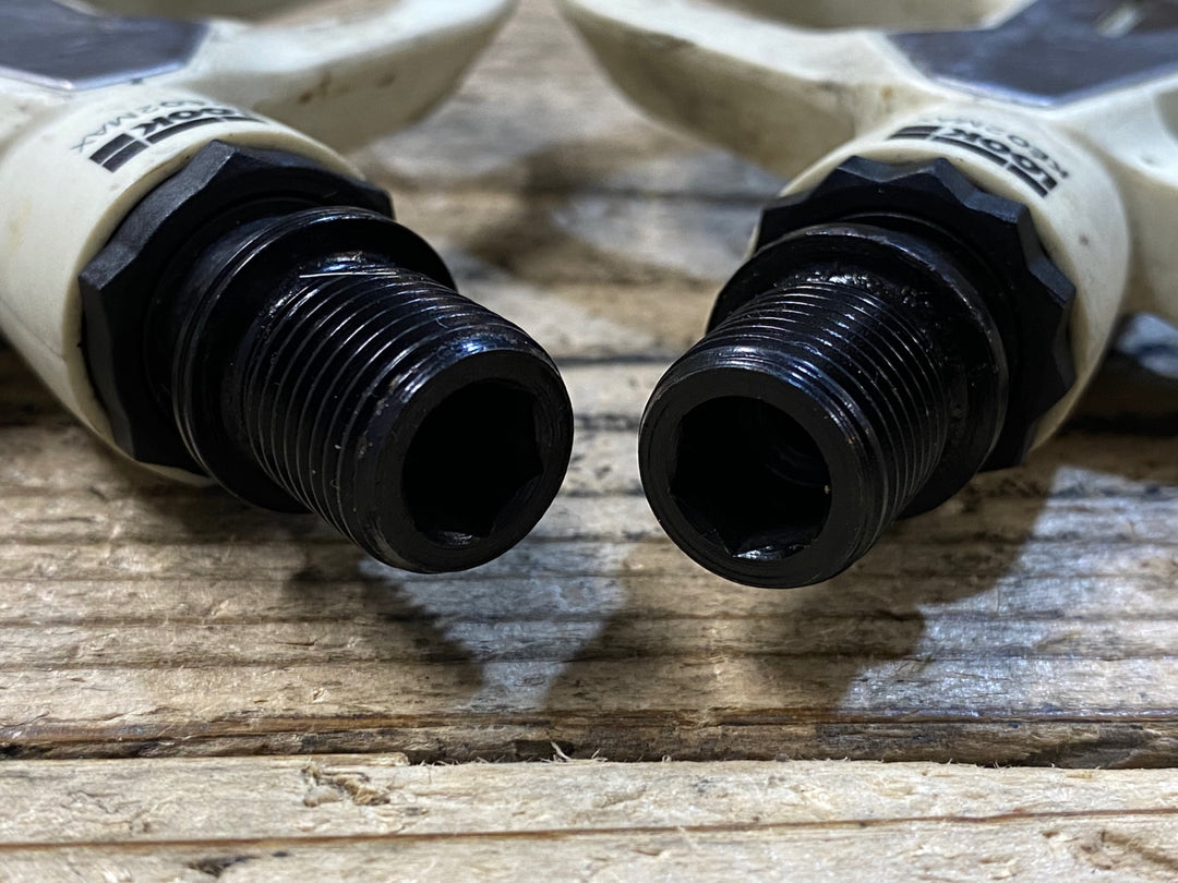 JU013 ルック LOOK ケオ KEO2 MAX CARBON ビンディングペダル 白 クロモリシャフト