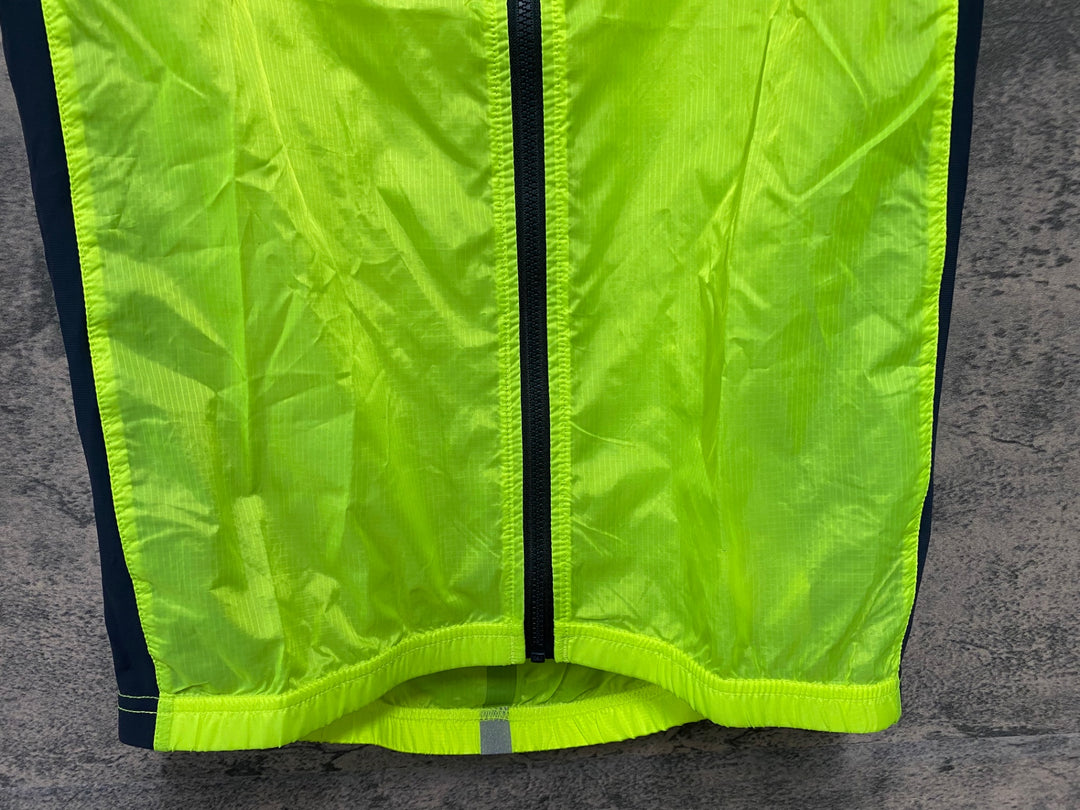 JT128 カステリ CASTELLI サイクルベスト ジレ 黄緑 S