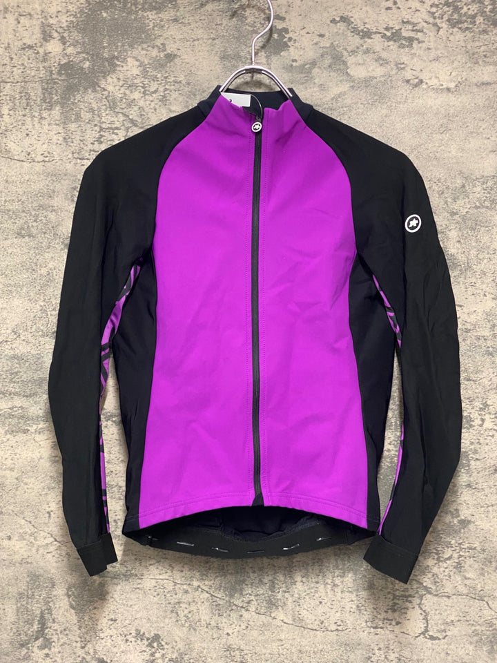 JU885 アソス ASSOS UMA GT SPRING FALL JACKET 長袖 サイクルジャケット パープル S 裏起毛 レディース