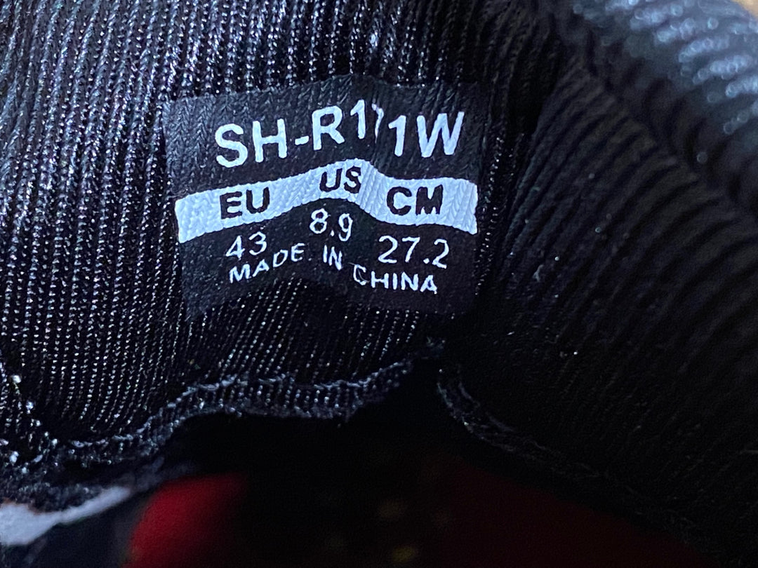 JY958 シマノ SHIMANO R171 SH-R171W ビンディングシューズ EU43 白黒 3穴