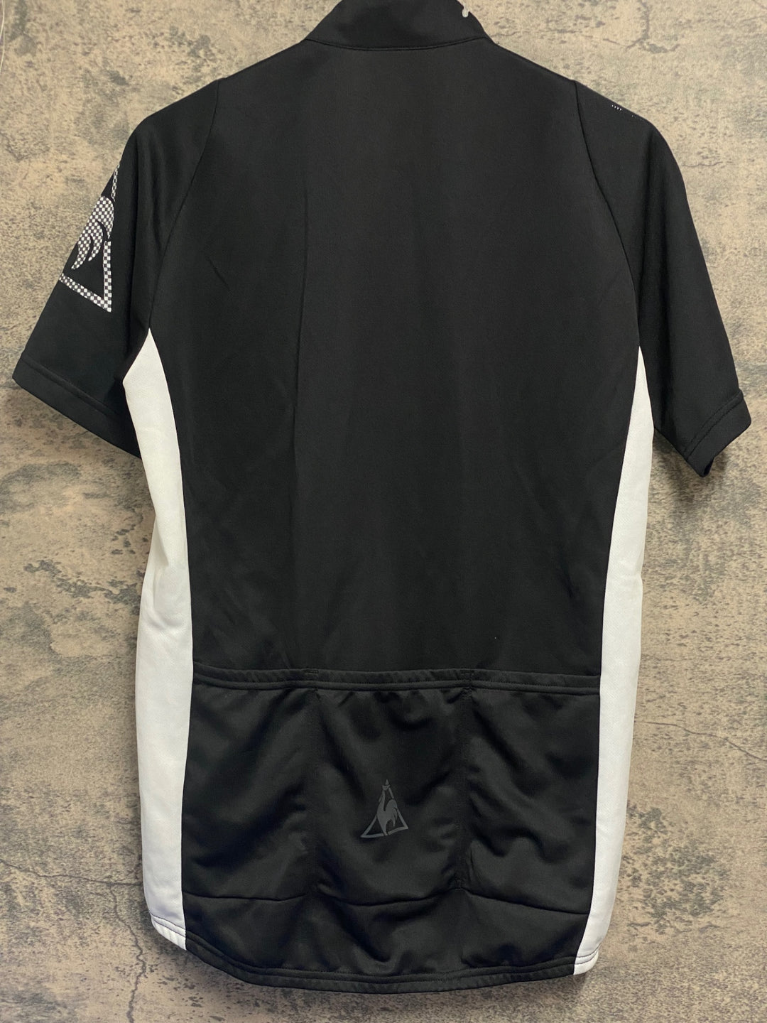JT316 ルコックスポルティフ le coq sportif 半袖 サイクルジャージ 白 黒 L