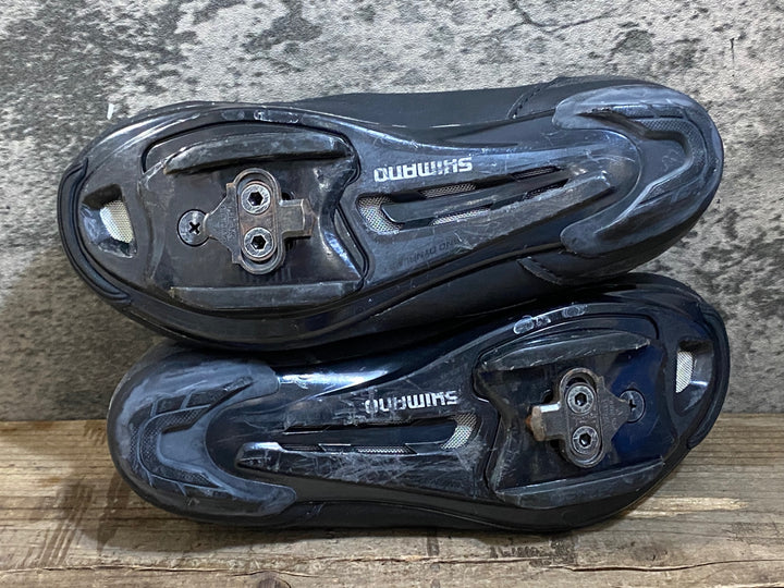 KG376 シマノ SHIMANO RP1 SH-RP100-S L ビンディングシューズ 黒 3穴 EU36 ※ペン字あり