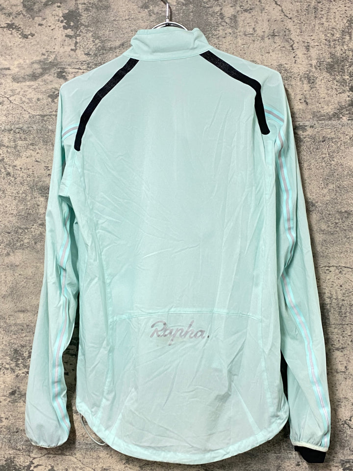 KF616 ラファ Rapha WIND JACKET 長袖 ウィンドブレーカー 水色 S ※チャック割れ、汚れあり