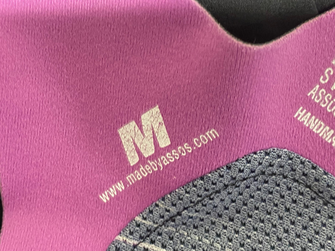 JV153 アソス ASSOS ビブショーツ 黒 M ※裾ゴム切れ
