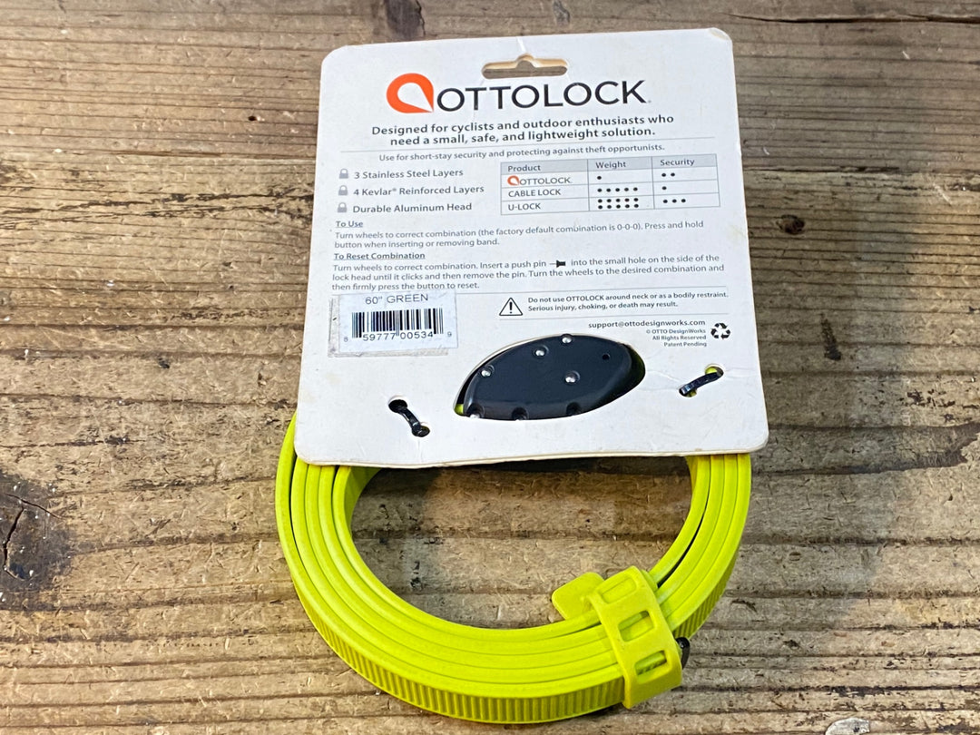 JU550 オットーロック OTTOLOCK サイクルロック 152cm 緑