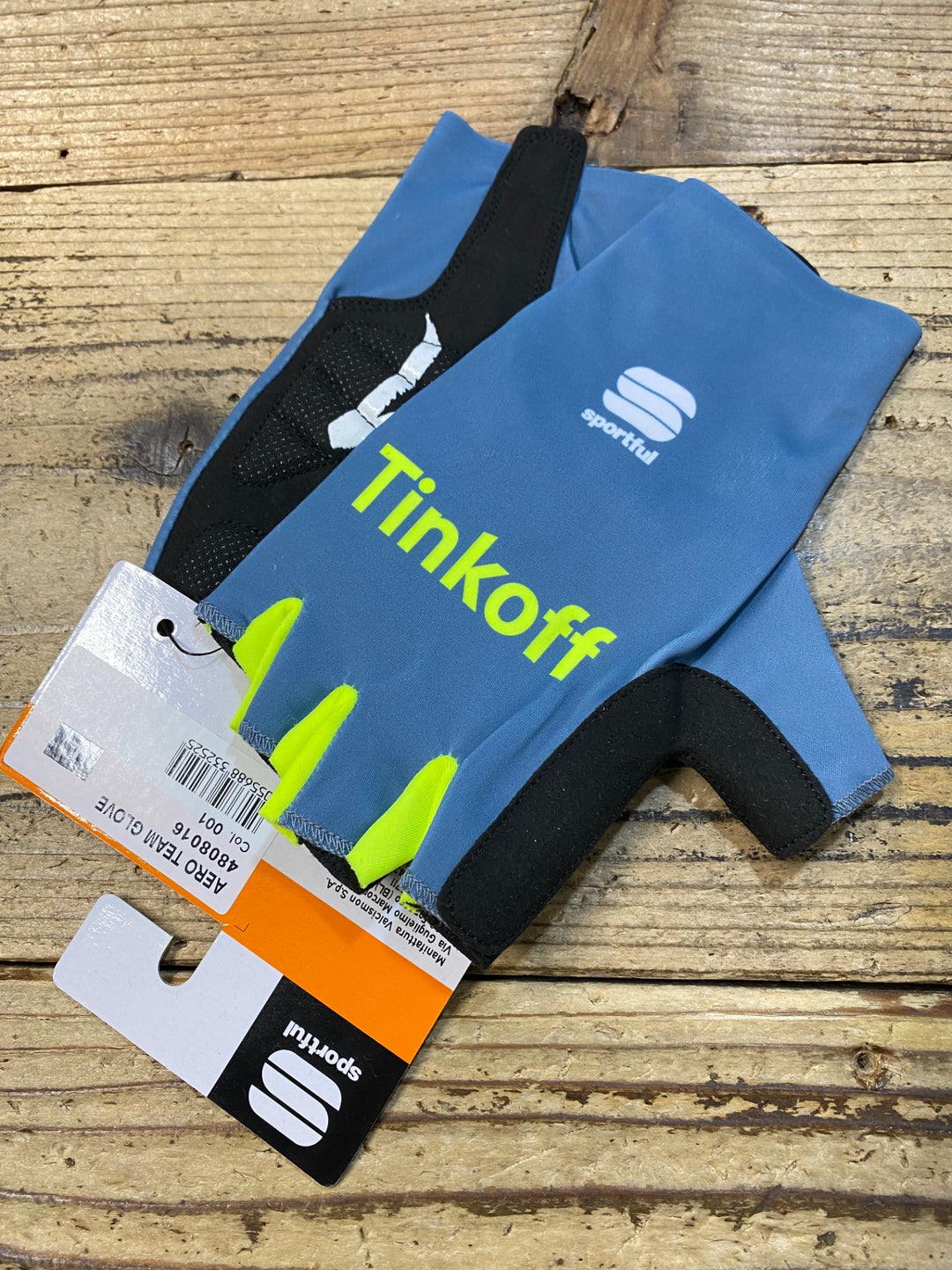 KJ841 スポーツフル sportful AERO TEAM GLOVE 指切 グローブ 青 L TINKOFF