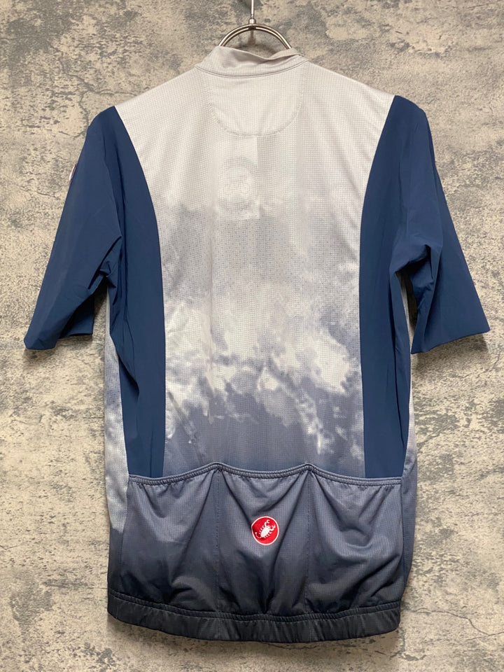 KF202 カステリ CASTELLI 半袖 サイクルジャージ グレー M