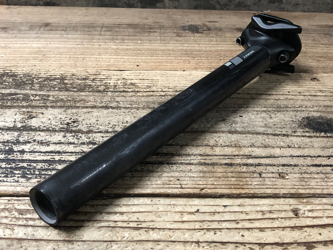 JY419 ルック LOOK カーボンシートポスト Φ27.2 300mm ※固定部凹みの為ジャンク