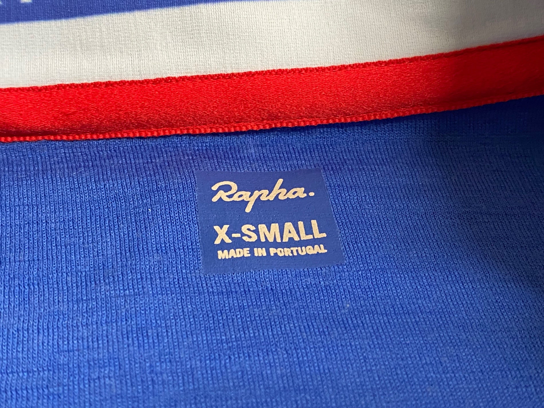 KA225 ラファ Rapha CARPENTER JERSEY 長袖 サイクルジャージ 青 XS
