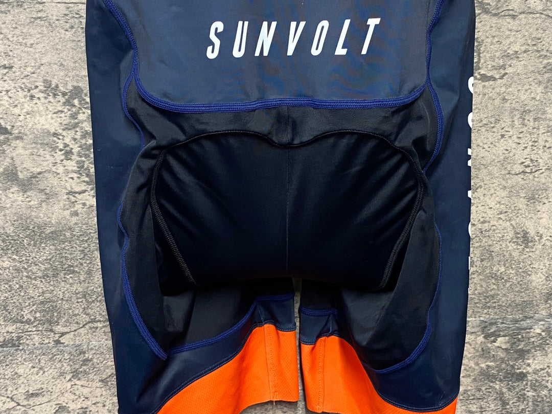 KG282 サンボルト SUNVOLT 半袖 ワンピース 紺 オレンジ L