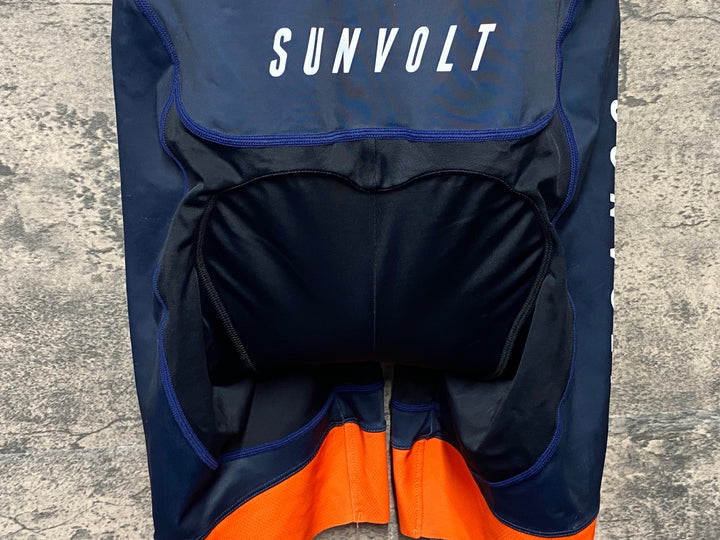 KG282 サンボルト SUNVOLT 半袖 ワンピース 紺 オレンジ L