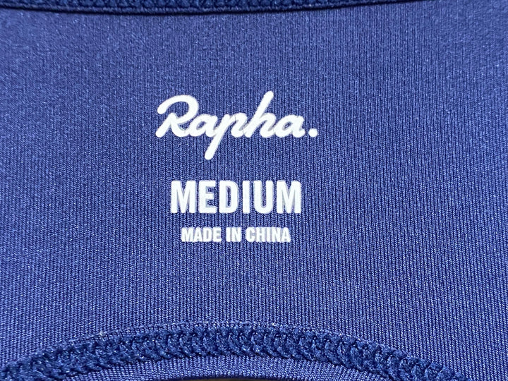 JS012 ラファ Rapha CORE CARGO WINTER TIGHTS WITH PAD カーゴ ビブタイツ 紺 黒 M 裏起毛