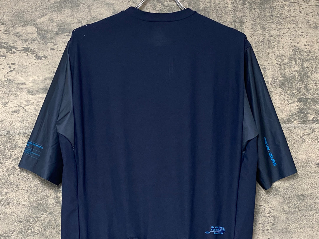 KJ129 パールイズミ PEARL iZUMi 半袖 サイクルジャージ 濃紺 XL