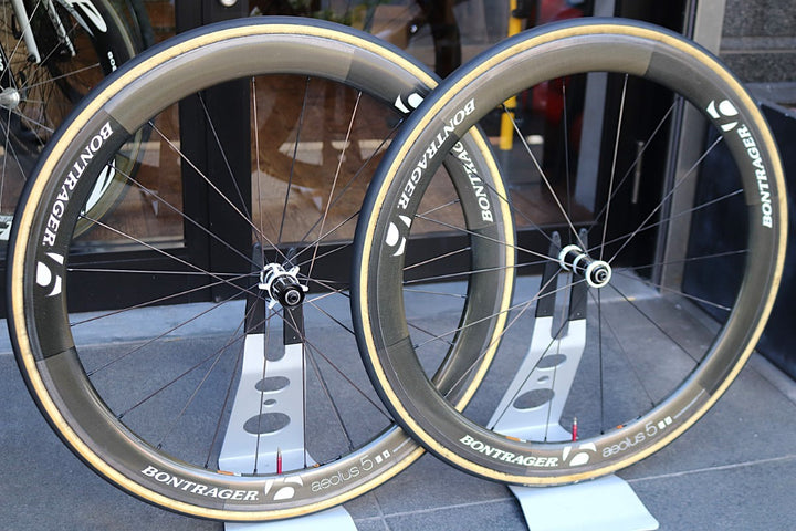 ボントレガー BONTRAGER アイオロス AEOLUS 5 D3 カーボン チューブラー ホイールセット シマノ 12/11S 【東京南麻布店】