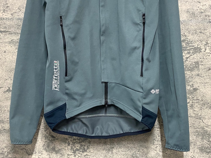 JY244 カステリ CASTELLI PERFETTO RoS 2 JACKET 長袖 サイクルジャケット カーキ S 裏起毛