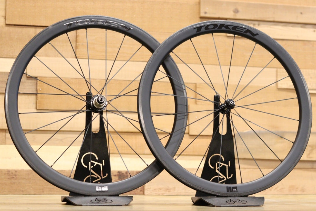 トーケン TOKEN C45 RESOLUTE クリンチャー カーボン ホイールセット シマノ 12/11S 【立川店】