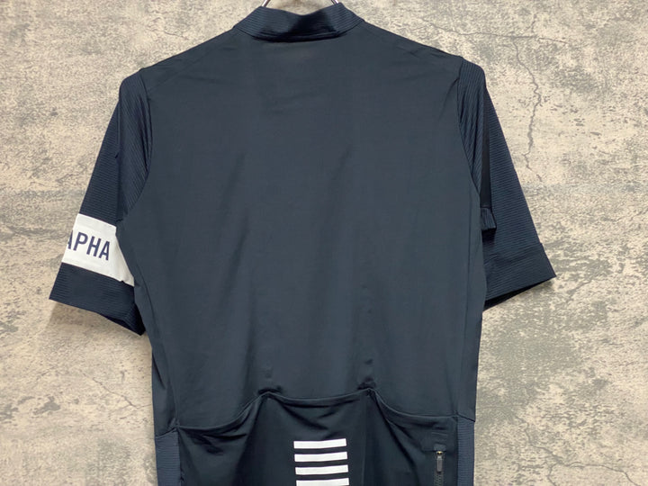 JW108 ラファ Rapha PRO TEAM FLYWEIGHT JERSEY 半袖サイクルジャージ 紺 S