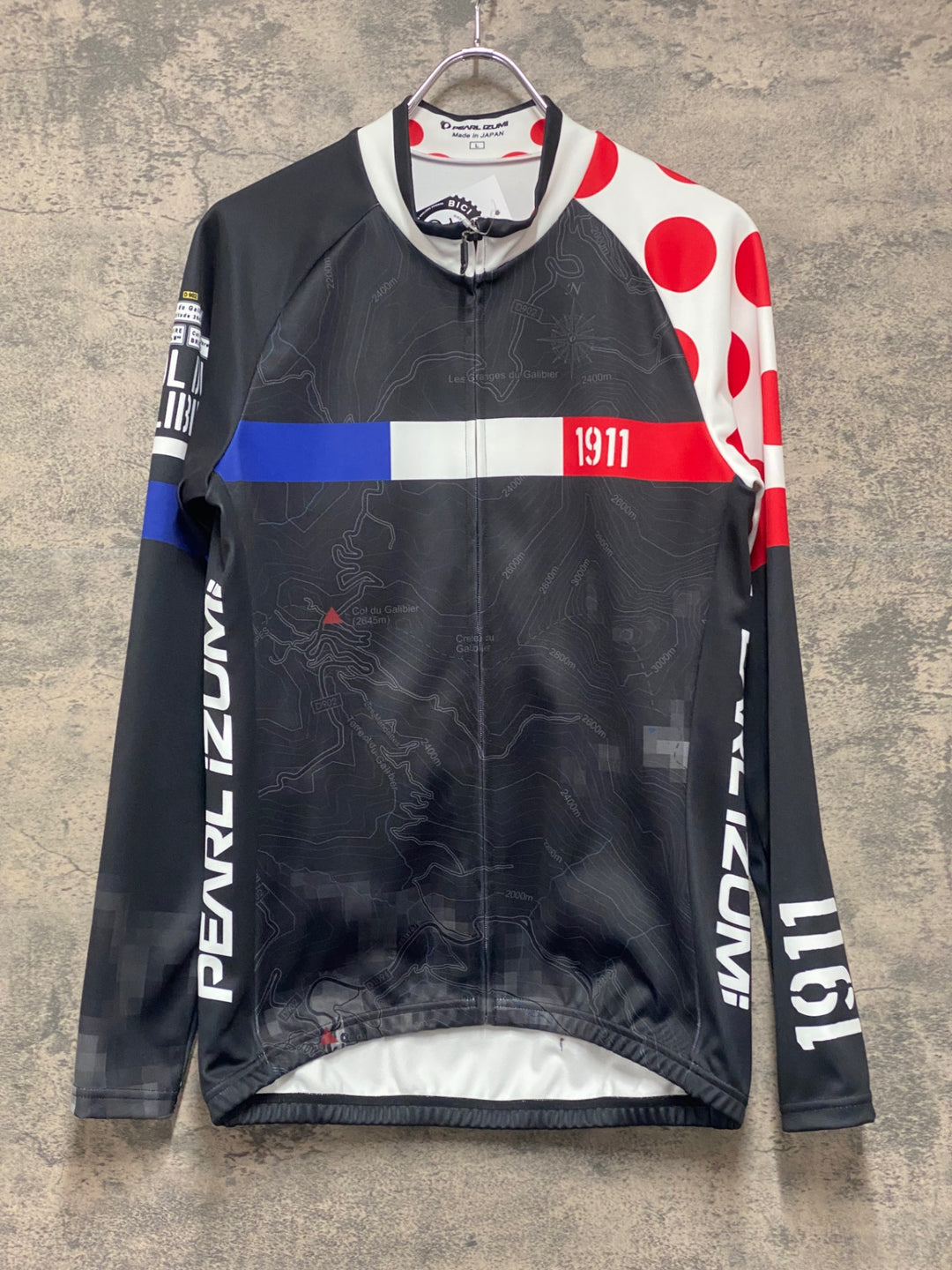 JZ905 パールイズミ PEARL iZUMi 長袖 サイクルジャージ 黒 L 裏起毛 THERMODRESS NEO
