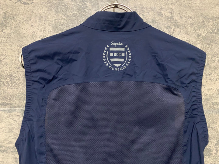 KM428 ラファ Rapha RCC PRO TEAM LIGHTWEIGHT GILET サイクルベスト ジレ 紺 S