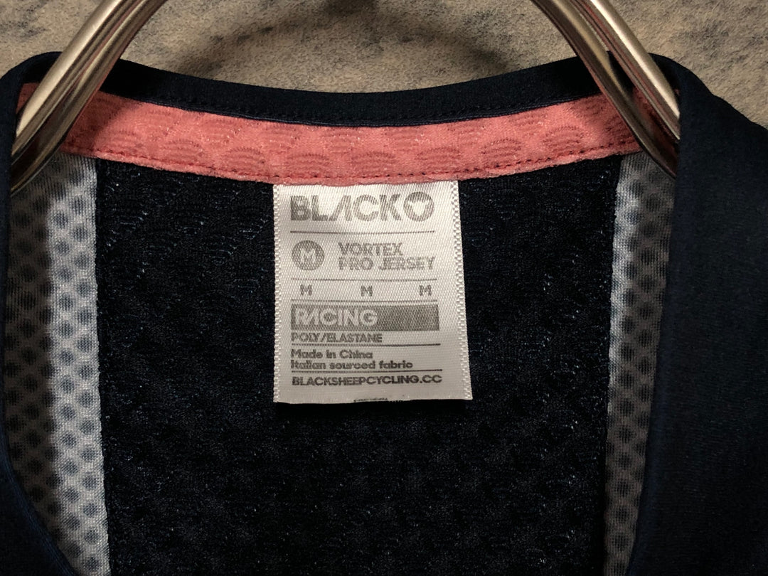 KL394 ブラックシープ BLACK SHEEP 半袖 サイクルジャージ ピンク紺 M
