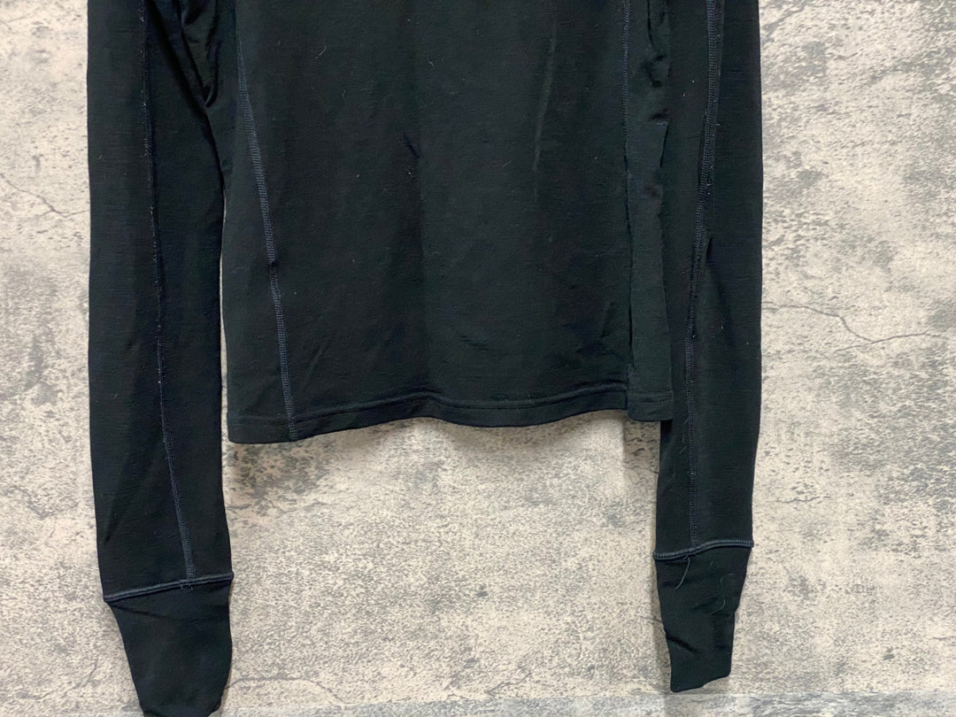 KC750 ラファ Rapha DEEP WINTER WINDBLOCK BASE LAYER 長袖 ベースレイヤー 黒 XS