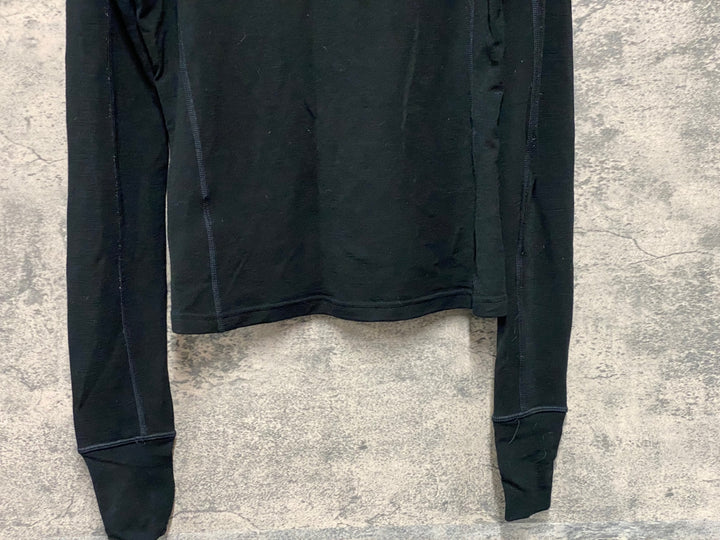 KC750 ラファ Rapha DEEP WINTER WINDBLOCK BASE LAYER 長袖 ベースレイヤー 黒 XS