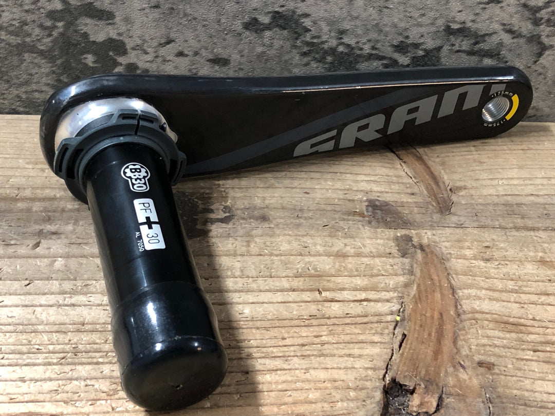 JS277 スラム SRAM FORCE 22 カーボン クランクセット 175mm BB30 XGide R 53/39T 130BCD ※アーム変形エラー品