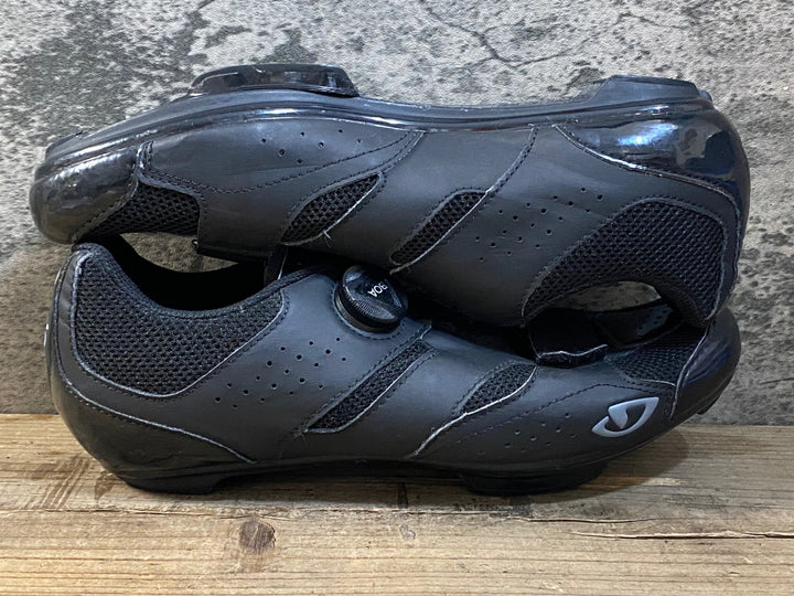 KG394 ジロ GIRO SAVIX ビンディングシューズ 黒 SPD EU43 ペン字あり