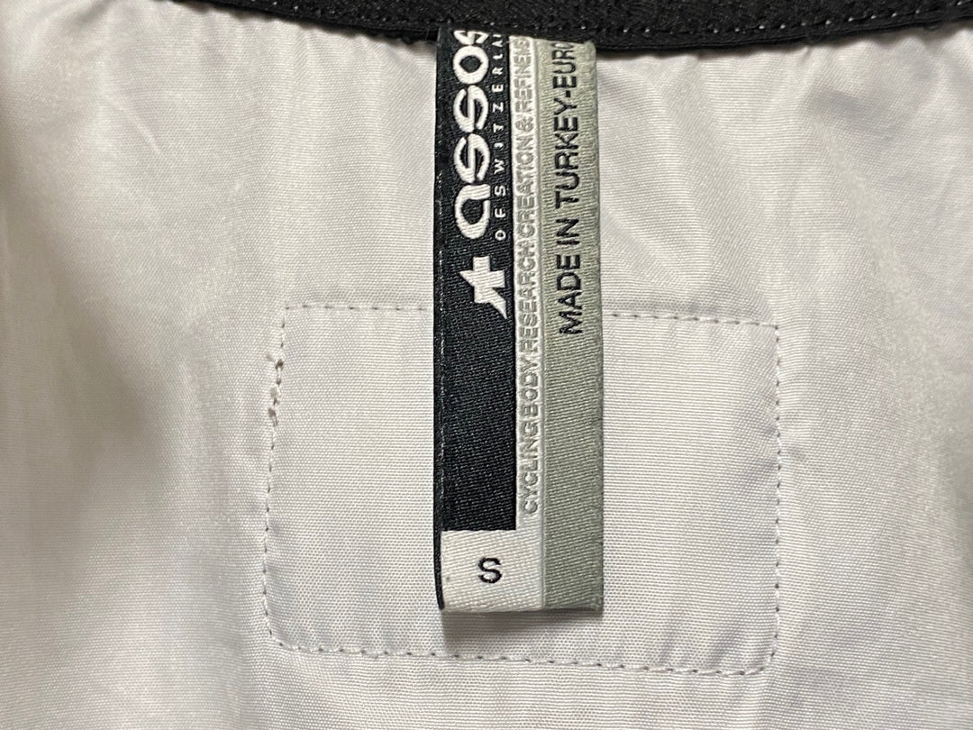 JL090 アソス assos GT ASSOS BLITZSTEIN JACKET 長袖 ウィンドブレーカー 黒 白 S